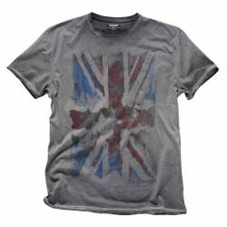 TRIUMPH Grey Union Jack Tee